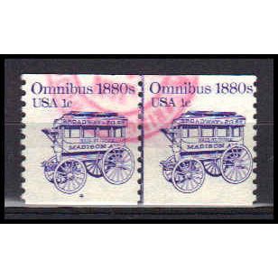 Used 1897 1c Omnibus Fine CNP Left 4 PA0293