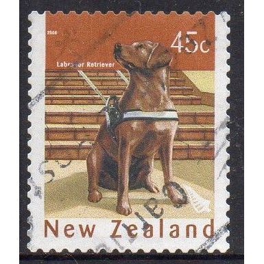 New Zealand 2006 Year of the Dog - Labrador Retriever 45c s/a Used P.13