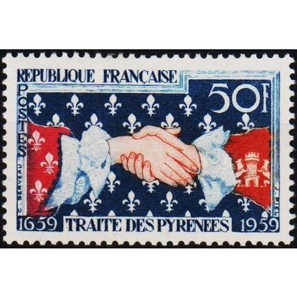 France. 1959 50f S.G.1443 Mounted Mint
