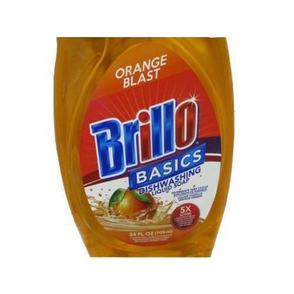 Brillo Basics Dish Soap Orange Blast Liquid Dishwash Detergent 1 pack 24oz