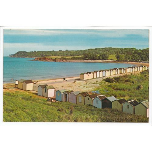 Broadsands Beach Huts Paignton Devon Postcard 1591
