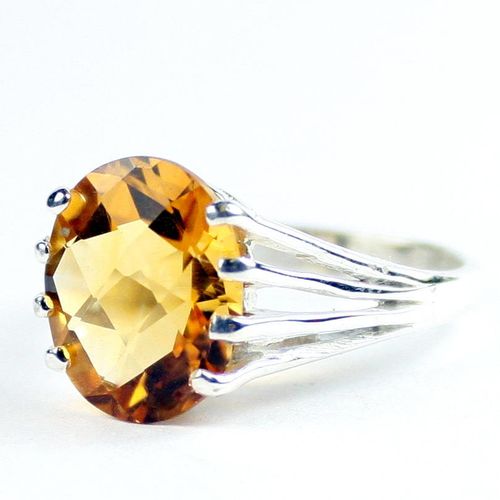 Citrine, 925 Sterling Silver Ring, SR280