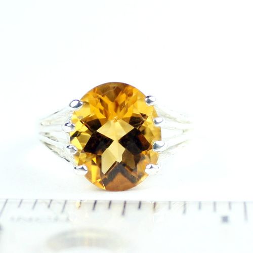 Citrine, 925 Sterling Silver Ring, SR280