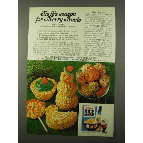 1972 Kellogg's Rice Krispies Ad - 'Tis the Season