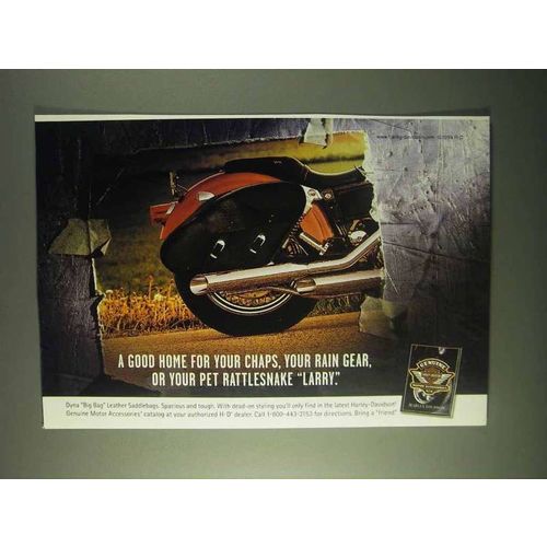 1999 Harley-Davidson Dyna Big Bag Leather Saddlebags Ad