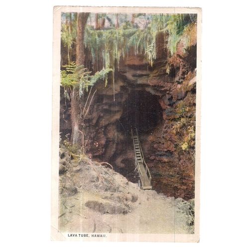 LAVA TUBE, HAWAII, USA unused vintage postcard #