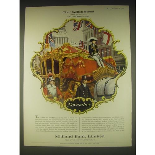 1962 Midland Bank Ad - John Leigh Pemberton The Lord Mayor's Show