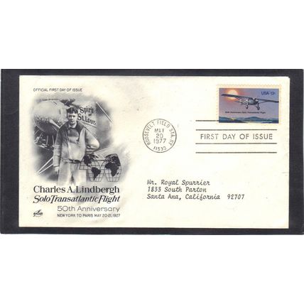 FDC Art Craft 1710 13c Spirit of SLouis (Cachet-Typed/A) CV41856