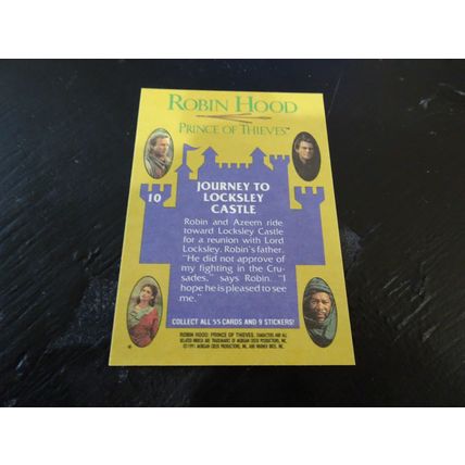 1991 Topps Robin Hood Prince of Thieves Card # 10 Journey to Locksley Castle