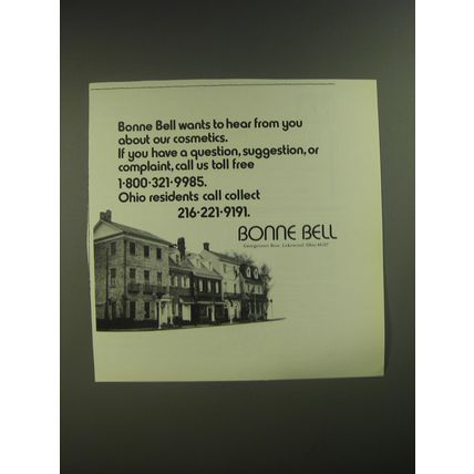 1974 Bonne Bell Cosmetics Ad - Bonne Bell wants to hear from you about