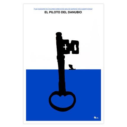 Spanish decor Wall Design movie Poster for"DANUBE' Pilot"Hungarian art film