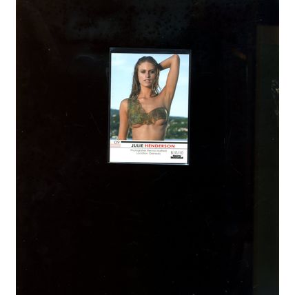 SPORTS ILLUSTRATED 2009- JULIE HENDERSON BODY PAINT #B10/10 HOT!! ACTRESS/ MODEL