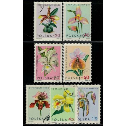 ZAYIX - 1965 Poland 1346-1352 - CTO - Flowers - Nature - Irises 021622-S64M