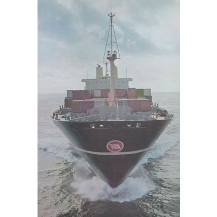 MS Selandia ScanDutch Container Transport Ship Postcard