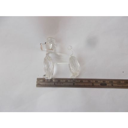 SWARVOSKI POODLE DOG /CRYSTAL GLASS RETIRED (04/10)