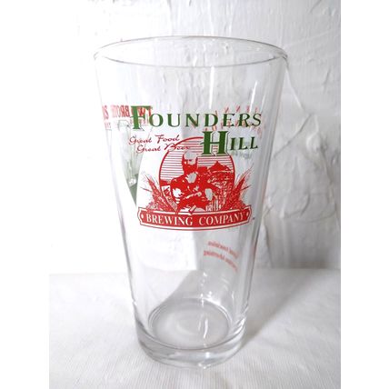 Founders Hill Naperville, IL, 2000 Beer Shaker Glass approx. 12 oz. Fast Ship!