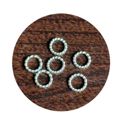 Sterling Silver 6mm Twisted Closed Ring Soldered Findings Jewellery Making C35