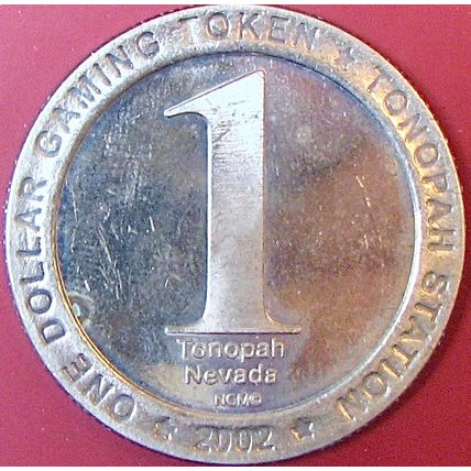 Tonopah Station. $1 Casino Token. Tonopah, NV. P32.