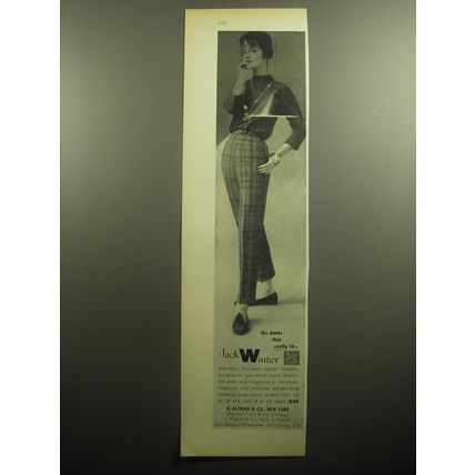 1958 Jack Winter Pants Ad - The pants that really fit
