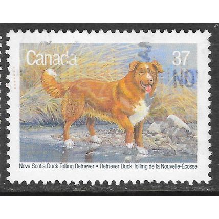 CANADA 1988 DOGS NOVA SCOTIA DUCK TOLLING RETRIEVER 37c USED