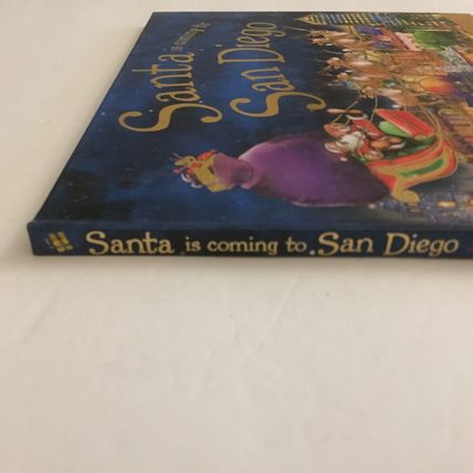 NEW Santa is Coming to San Diego Hardcover Book