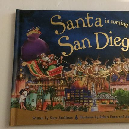 NEW Santa is Coming to San Diego Hardcover Book