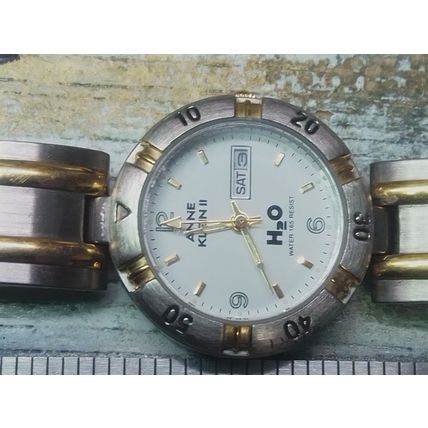 Anne Klein II H20 Women's Quartz Watch Date Two Tone 10/2649- New Battery