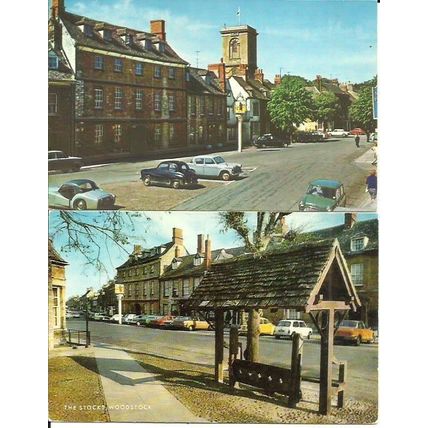 Oxfordshire WOODSTOCK 2 Postcards (Photo Precision, J. Salmon)