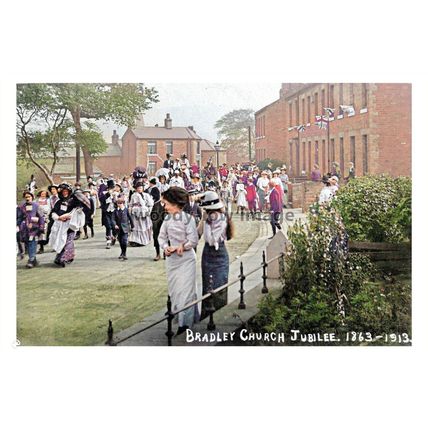 ptc4979 - Yorks - Bradley 50th Church Jubilee Celebrations 1863-1913, print 6x4