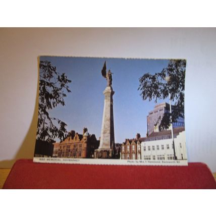 WAR MEMORIAL, HAYMARKET, NEWCASTLE unused postcard Backworth W.I. Tyne & Wear =
