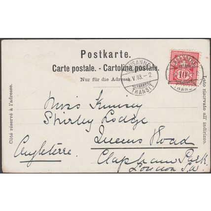 Le Château, Lausanne, Vaud, 1903 - CPA