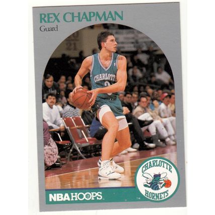 1990-91 Hoops Rex Chapman basketball card #51 - Hornets