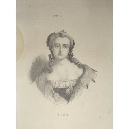 1840 Russia - Elisabet - engraving. El universo pintoresco