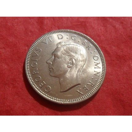 1950 George VI English shilling.