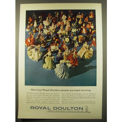 1961 Royal Doulton Ad - Figurines, Animal Models, Character and Toby Jugs