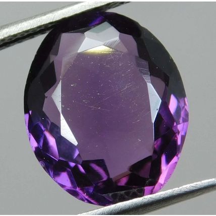 Natural 6.30 Ct Purple Color Amethyst Oval Cut Loose Gemstone