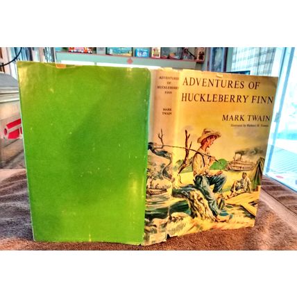 Adventures Of Huckleberry Finn By Mark Twain W/Dustjacket 1954 Great Shape