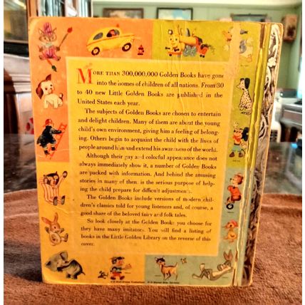 Old Vintage Little Golden Book Bugs Bunny Birthday (C) Edition 1950