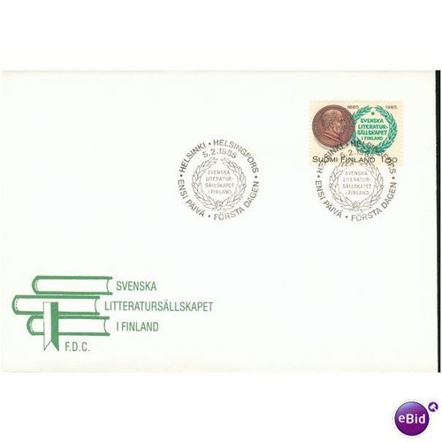 Finland FDC 1985 - SG 1070 - Centenary of Society of Swedish literature, Finland