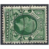 1934 SG439a 1/2d Green Photogravure Watermark SIDEWAYS Good+ Used ..