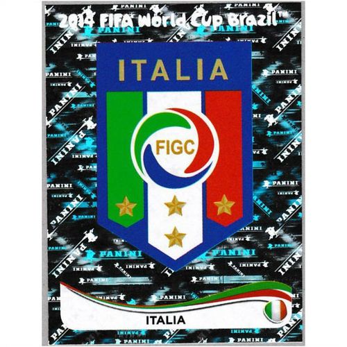 2014 Panini World Cup Soccer Stickers - #317 - Italia Logo