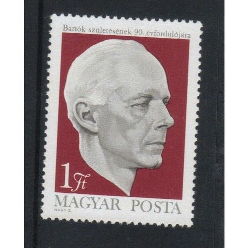 HUNGARY 1971 90th BIRTH ANNIV BARTOK MINT