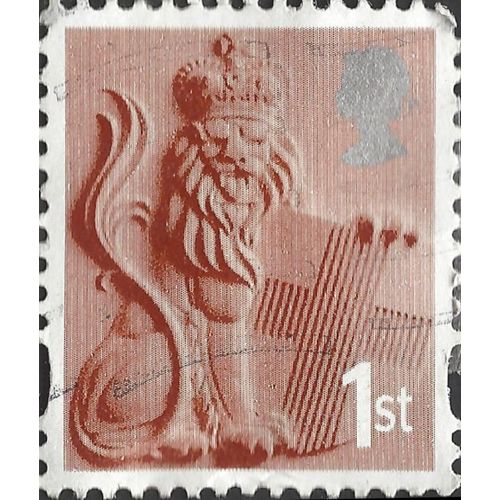 ENGLAND, Crowned Lion, pink-brown 2003, First
