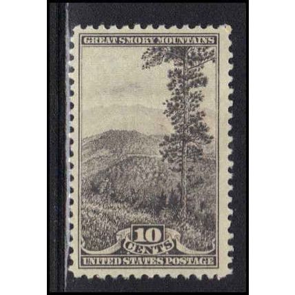 749 10c Smoky Moutains Just Clears MNH U1679