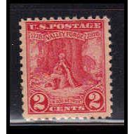 645 2c Valley Forge Just Clears MNH O1409