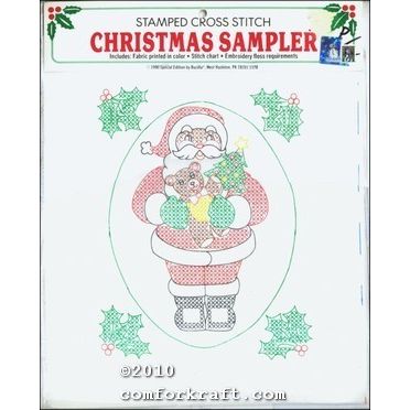 Stamped Cross Stitch Christmas Sampler No 63362