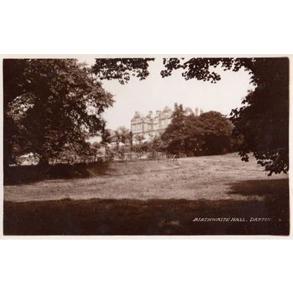 Birthwaite Hall Darton Stateley Home Real Photo Postcard