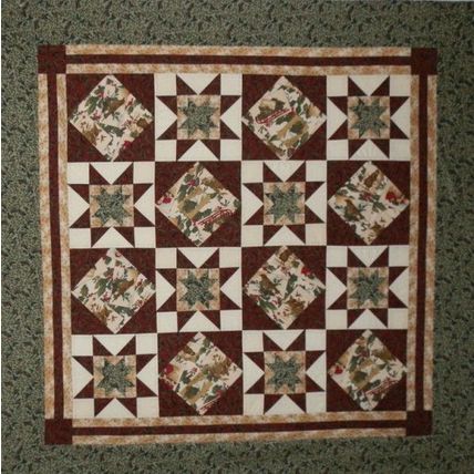 Christmas Homecrafted Wall Hanging/Table Topper Hollyday Star 101136WH
