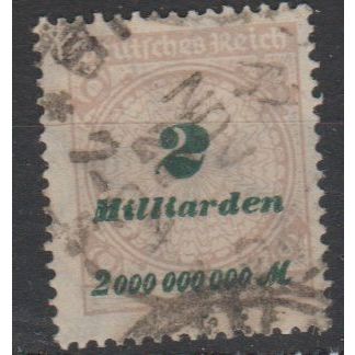 Mi 326AW used 1923 Cat € 11