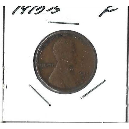 1915-S US Lincoln Cent Fine Grey Sheet $19.00